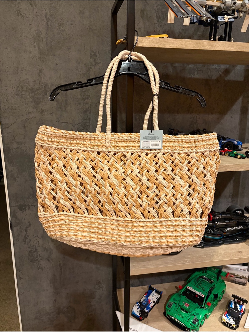 Shade & Shore Natural Woven Straw Tote